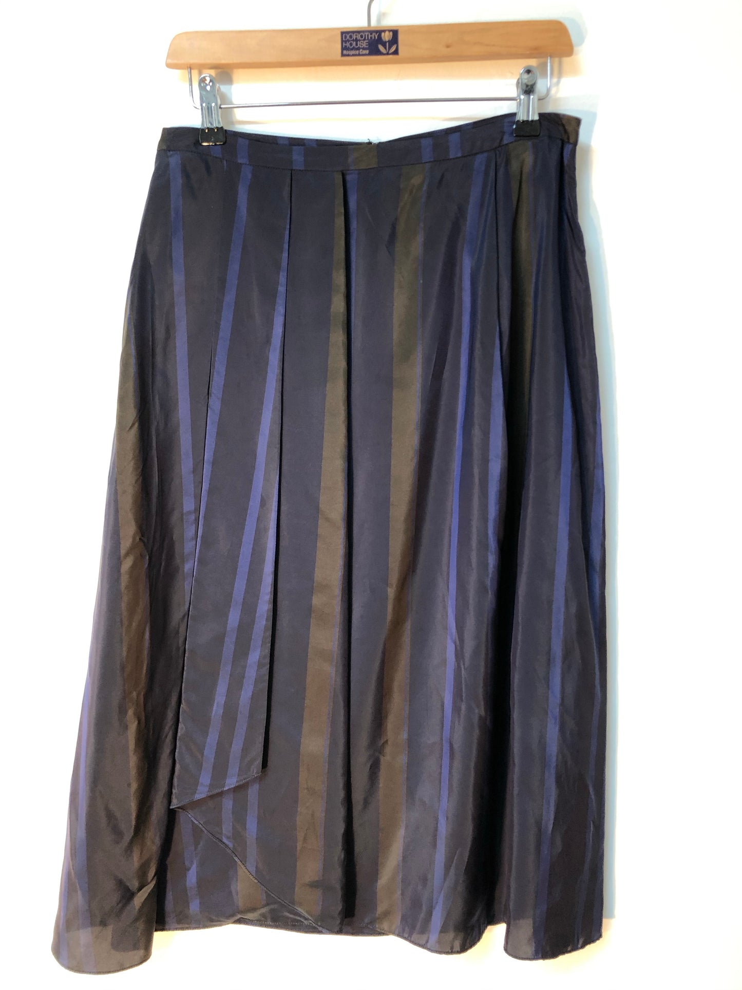Ladies Jigsaw Navy Striped Skirt Size 10